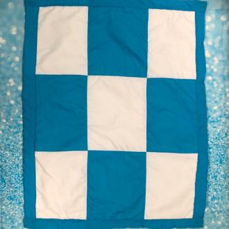 Custom Blue Baby Blanket